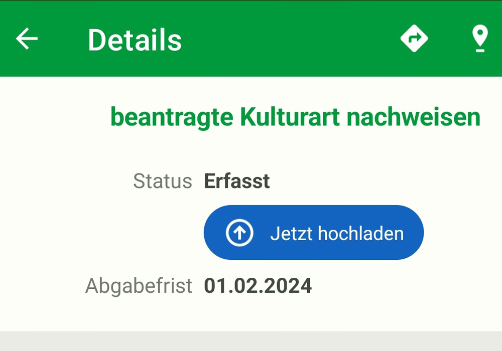 Detailansicht Hochladen