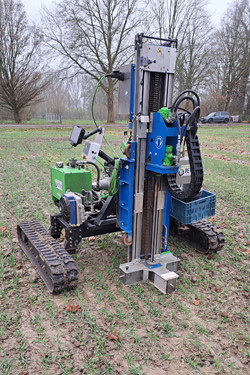 Bodenprobennahme mit Raupenlaufwerk