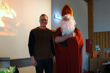 Nikolaus auf der Weihnachtsfeier