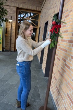 Der Weihnachtsbaum leuchtet