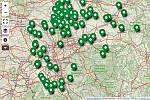 Openstreetmap-Karte der Probeabgabestellen