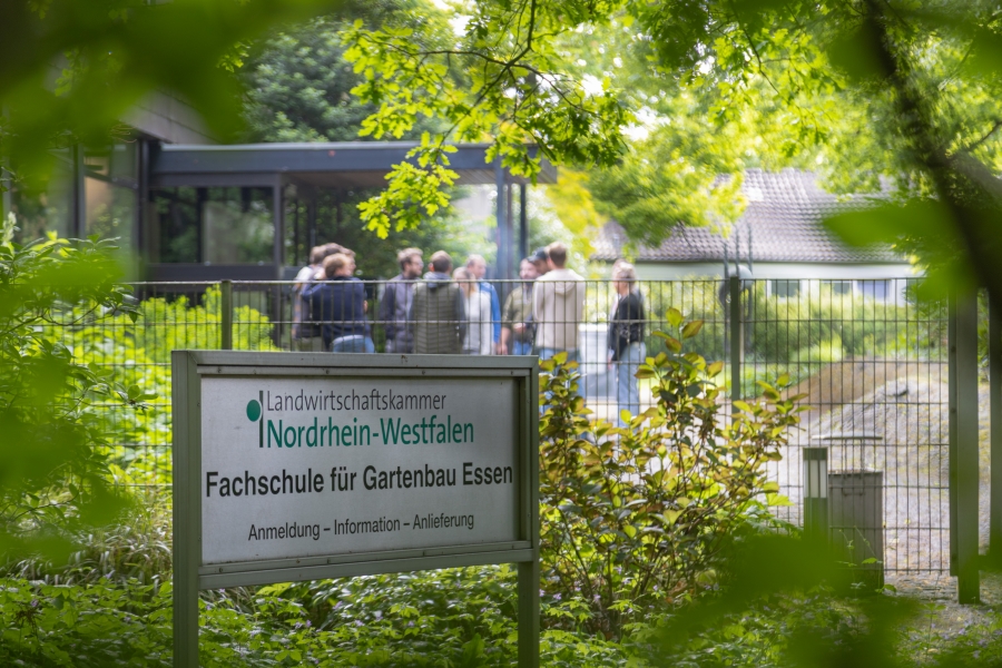 Eingang zur Fachschule in Essen