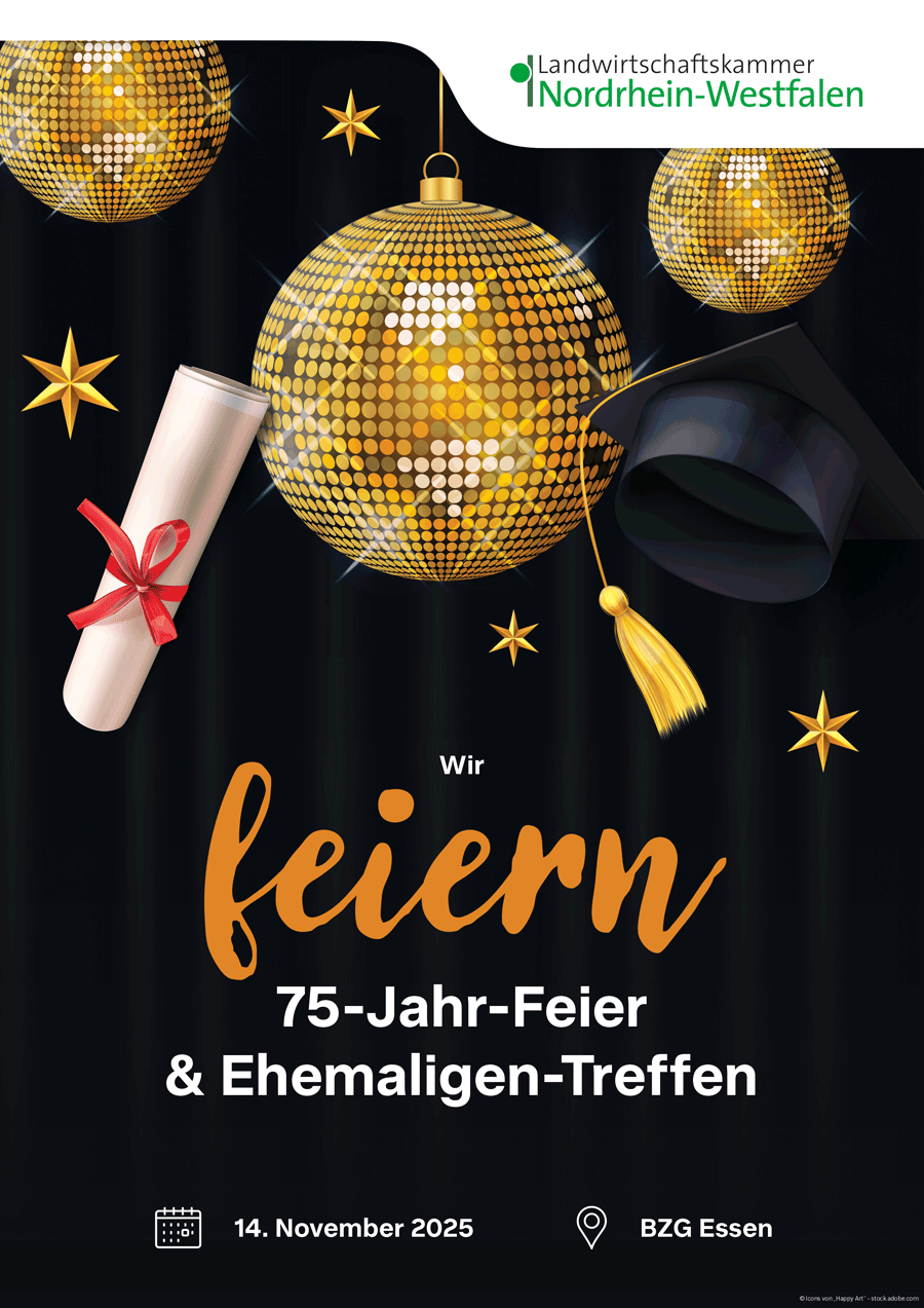 Plakat Jubiläumsfeier Fachschule für Gartenbau Essen